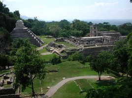 Panoramica del sito di Palenque 2